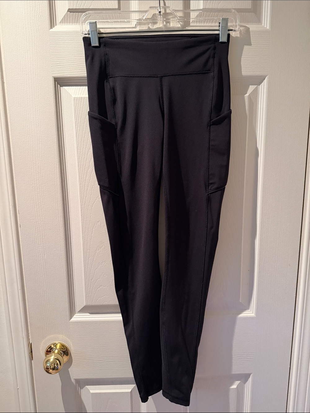 lululemon athletica Black High-Rise Leggings with Side Pockets